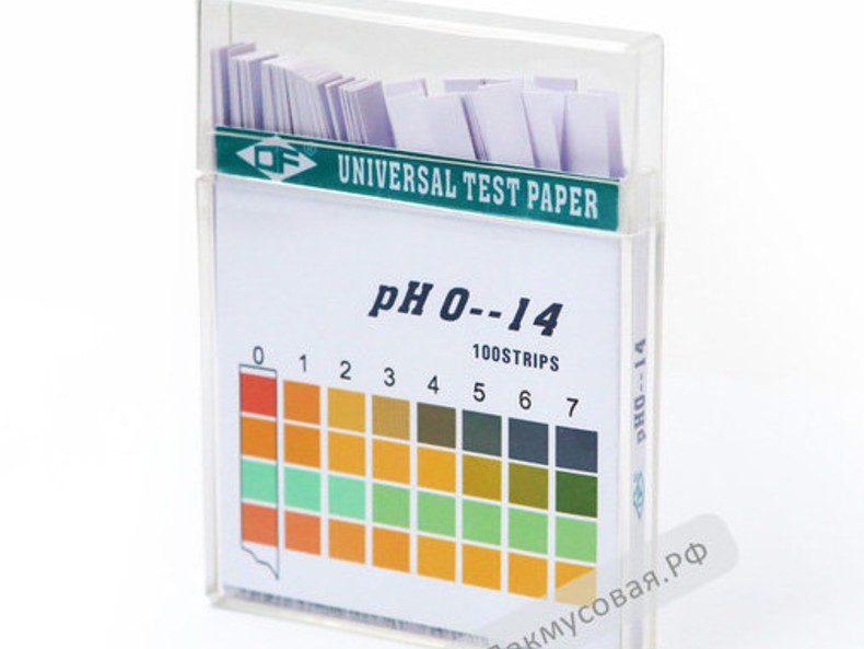 Универсальные индикаторные тест-полоски DF (pH 0-14)
