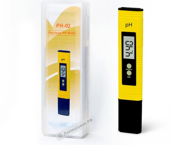 pH-02: прибор (pH-метр) для определения кислотности (pH) мочи, слюны, молока и других жидкостей